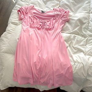 Pink cottagecore dress